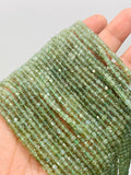 Green Apatite Cube Beads 3 mm size - Length 39 cm - AAA Quality- Natural Green Apatite Box Cube Faceted Beads