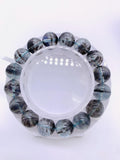 Moss Aquamarine Bracelet • 12 mm Size • Code M26 • AAAA Quality • Natural Aquamarine Round Bracelet
