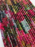 Tourmaline Roundel Beads 5- 5.50 mm size - AAA Quality - 40 cm Length - Natural Tourmaline Rondelle Beads
