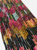 Tourmaline Roundel Beads 5- 5.50 mm size - AAA Quality - 40 cm Length - Natural Tourmaline Rondelle Beads