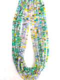 Green Ethiopian Opal Roundel Beads 3 MM size, 16 Inch Strand, AAA Quality,- Ethiopian opal heated color.