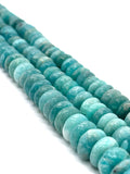 Amazonite Roundel 12mm Beaded. CODE 1 . Length in 14 Inch, Amazonite AAA quality Natural Amazonite beads