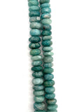 13 mm Amazonite Roundel Beaded. CODE 2 . Length in 14", Amazonite AAA quality Natural Amazonite beads
