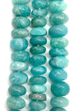 Amazonite Roundel 9mm ,CODE 3 . Length in 14 Inch , Amazonite Bbeads AAA quality Natural Amazonite.