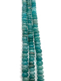 Amazonite Roundel 9mm ,CODE 3 . Length in 14 Inch , Amazonite Bbeads AAA quality Natural Amazonite.