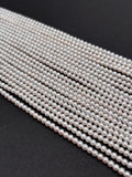 Freshwater Pearl 3 MM Round beads -100% Natural Color AAA Quality 40cm Length , white pearl beads