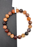 Multi Rutile Bracelet •9 mm Size • Code #M6• AAA Quality •Weight 22.4 gm. Natural Rutilated Quartz Bracelet