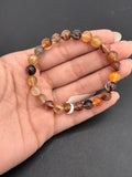 Multi Rutile Bracelet • 8 mm Size • Code #M2• AAA Quality •Weight 15.3 gm. Natural Rutilated Quartz Bracelet