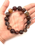 Multi Rutile Bracelet • 14 mm Size • Code #M14• AAA Quality •Weight 67.4 gm. Natural Rutilated Quartz Bracelet