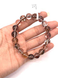 Multi Rutile Bracelet • 10.50 mm Size • Code #M8• AAA Quality •Weight 32.4 gm. Natural Rutilated Quartz Bracelet