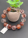 Multi Rutile Bracelet • 16 mm Size • Code #M16• AAA Quality •Weight 87.8 gm. Natural Rutilated Quartz Bracelet