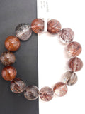 Multi Rutile Bracelet • 16 mm Size • Code #M16• AAA Quality •Weight 87.8 gm. Natural Rutilated Quartz Bracelet