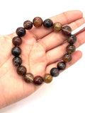 Multi Rutile Bracelet • 11 mm Size • Code #M10• AAA Quality •Weight 36 gm. Natural Rutilated Quartz Bracelet