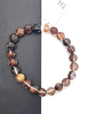 Multi Rutile Bracelet • 8 mm Size • Code #M3• AAA Quality •Weight 17.7 gm. Natural Rutilated Quartz Bracelet