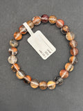 Multi Rutile Bracelet • 7.50 mm Size • Code #M1• AAA Quality •Weight 14.7 gm. Natural Rutilated Quartz Bracelet