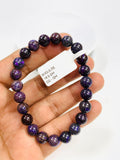 Sugulite Bracelet 8 mm Size • Code #S3 • AAA Quality • Sugulite Round Bracelet 7.5 Inch Length • Natural Sugulite - Purple Color