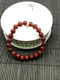 Red Rutile Round Bracelet • 8.50 mm Size • Code #A6 • AAA Quality • Natural Rutilated Quartz Bracelet