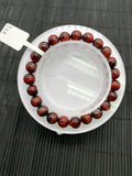 Red Rutile Round Bracelet • 8 mm Size • Code #B3 • AA Quality • Natural Rutilated Quartz Bracelet