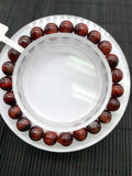 Red Rutile Round Bracelet • 8 mm Size • Code #B3 • AA Quality • Natural Rutilated Quartz Bracelet