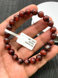 Red Rutile Round Bracelet • 8 mm Size • Code #B3 • AA Quality • Natural Rutilated Quartz Bracelet