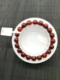 Red Rutile Round Bracelet • 9 mm Size • Code #B10 • AA Quality • Natural Rutilated Quartz Bracelet