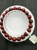 Red Rutile Round Bracelet • 9 mm Size • Code #B13 • AA Quality • Natural Rutilated Quartz Bracelet