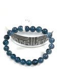 Santa Maria Aquamarine Bracelet • 8.5 mm Size • Code B1 • AAA Quality • Natural Aquamarine Round Bracelet