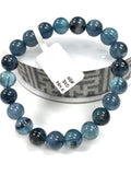 Santa Maria Aquamarine Bracelet • 9 mm Size • Code B9 • AAA Quality • Natural Aquamarine Round Bracelet