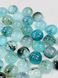 9 mm Peruvian Opal Round cabs • Pack of 2 pcs. AAA Quality • Natural Peru Opal Cabs • Origin- Peru