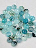 9 mm Peruvian Opal Round cabs • Pack of 2 pcs. AAA Quality • Natural Peru Opal Cabs • Origin- Peru