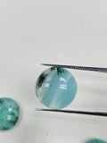 15 MM Peruvian Opal Round cabs • Code P1 to P8 • AAA Quality • Natural Peru Opal Cabs • Origin- Peru