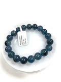 Santa Maria Aquamarine Bracelet • 10.5 mm Size • Code B14 • AAA Quality • Natural Aquamarine Round Bracelet