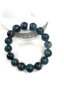 Santa Maria Aquamarine Bracelet • 13 mm Size • Code B15 • AAA Quality • Natural Aquamarine Round Bracelet
