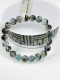Moss Aquamarine Bracelet • 8.50 mm Size • Code M9 • AAAA Quality • Natural Aquamarine Round Bracelet