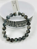 Moss Aquamarine Bracelet • 8.5 mm Size • Code M10 • AAAA Quality • Natural Aquamarine Round Bracelet