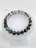 Moss Aquamarine Bracelet • 8.5 mm Size • Code M10 • AAAA Quality • Natural Aquamarine Round Bracelet