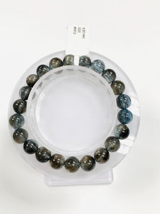 Moss Aquamarine Bracelet • 8.80 mm Size • Code M13 • AAAA Quality • Natural Aquamarine Round Bracelet