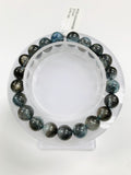 Moss Aquamarine Bracelet • 9 mm Size • Code M14 • AAAA Quality • Natural Aquamarine Round Bracelet