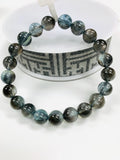 Moss Aquamarine Bracelet • 9 mm Size • Code M14 • AAAA Quality • Natural Aquamarine Round Bracelet