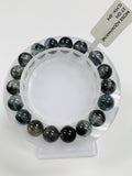 Moss Aquamarine Bracelet • 10 mm Size • Code M18 • AAAA Quality • Natural Aquamarine Round Bracelet