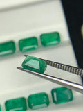 Natural Emerald 4-5x5.5-6 mm Size - 0.56 cts Weight - Pack of 1 Piece -Code A1- Zambia Emerald- Emerald Cut - Gemstone Ring Earring