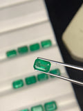 Natural Emerald 4-5x5.5-6 mm Size - 0.56 cts Weight - Pack of 1 Piece -Code A1- Zambia Emerald- Emerald Cut - Gemstone Ring Earring