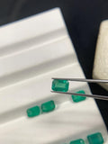 Natural Emerald 4-5x5.5-6 mm Size - 0.56 cts Weight - Pack of 1 Piece -Code A1- Zambia Emerald- Emerald Cut - Gemstone Ring Earring