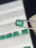 Natural Emerald 4x5.5-6 mm Size - 0.60 cts Weight - Pack of 1 Piece -Code A2- Zambia Emerald- Emerald Cut - Gemstone Ring Earring