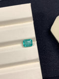 Natural Emerald 7.15X5.7 mm Size - 1.45 cts Weight - Code B6 - Pack of 1 Piece - Zambia Emerald- Emerald Cut - Gemstone Ring Earring