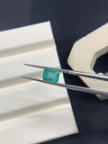 Natural Emerald 7.1X5.6 mm Size - 1.55 cts Weight - Code B7 - Pack of 1 Piece - Zambia Emerald- Emerald Cut - Gemstone Ring Earring