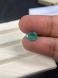 Natural Emerald 9x6.5 mm Size - 1.55 Cts Weight - Code B - Pack of 1 Piece - Zambia Emerald- Emerald Oval Cut - Gemstone Ring Earring