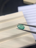 Natural Emerald 9x6.5 mm Size - 1.55 Cts Weight - Code B - Pack of 1 Piece - Zambia Emerald- Emerald Oval Cut - Gemstone Ring Earring