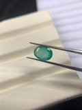 Natural Emerald 9x6.5 mm Size - 1.55 Cts Weight - Code B - Pack of 1 Piece - Zambia Emerald- Emerald Oval Cut - Gemstone Ring Earring