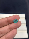 Natural Emerald 8.9x7 mm Size - 1.55 cts Weight - Code C1 - Pack of 1 Piece - Zambia Emerald- Emerald Oval Cut - Gemstone Ring Earring